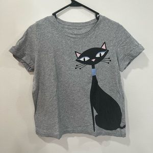 Kate Spade jeweled cat shirt